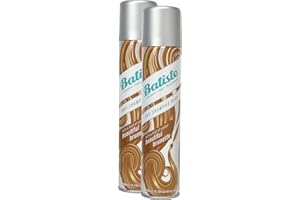 Batiste Beautiful Brunette Shampoo secco con un tocco di colore per capelli castani, capelli freschi, per tutti i tipi di capelli, confezione da 2 pezzi (2 x 200 ml)