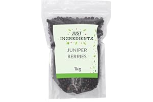 JustIngredients Juniper Berries 1kg, Dried Organic Spice - Sweet Fruity Seasoning for Gin, Mixed Spices, Allspice, Fruits, and Flavourful Recipes
