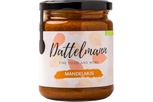 ‎DATTELMANN FINE FOOD & MORE Bio Mandelmus 250g | Veganes Nussmus | 100% Natürlich & Gesund | Premium Qualität | Palmyra Delights | High Protein | Glutenfrei