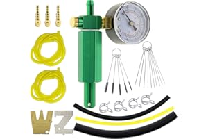 Hippotech Vergaser-Lecksuchgerät Ersatz für Walbro 57-21-1 ZAMA ZPG-2 für Tillotson 243-504, Messhebel-Einstellwerkzeuge für Walbro 500-13 & Zama ZT-1, 10 Reinigungsnadeln, 5 Nylonbürsten