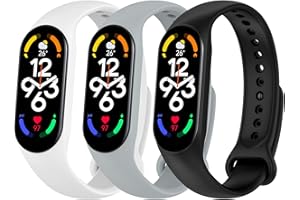WAYOFSUC Cinturino per Xiaomi Mi Band 7/6/5/Amazfit Band 5, Bracciale Cinturini di Ricambio per Xiaomi Mi Smart Band 7/7 NFC/6/6 NFC/5/5 NFC
