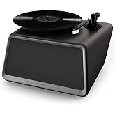 Hym Originals Seed Retro Pikap Plak&ccedil;alar Dahili Bluetooth Hoparl&ouml;rl&uuml; 80W RMS Aux, RCA &Ccedil;ıkışlı All-in-One Hi-Fi Ses Sistemi, S