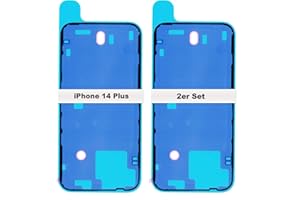 IS-TECK Lot de 2 autocollants de rechange pour iPhone 14 15 16 Plus Pro Max pour coque arrière et boîtier de cadre, joint d'étanchéité, film d'étanchéité (iPhone 14)