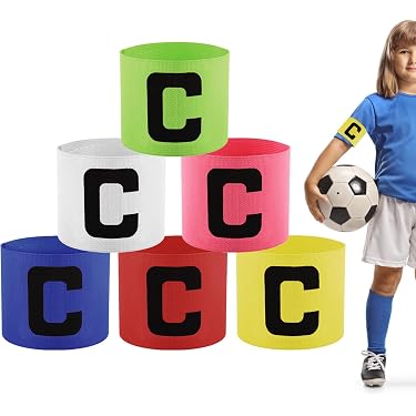 14 Stück Kapitänsarmbänder Farbig – Elastisch, Verstellbar Aus Nylon Für Sportteams