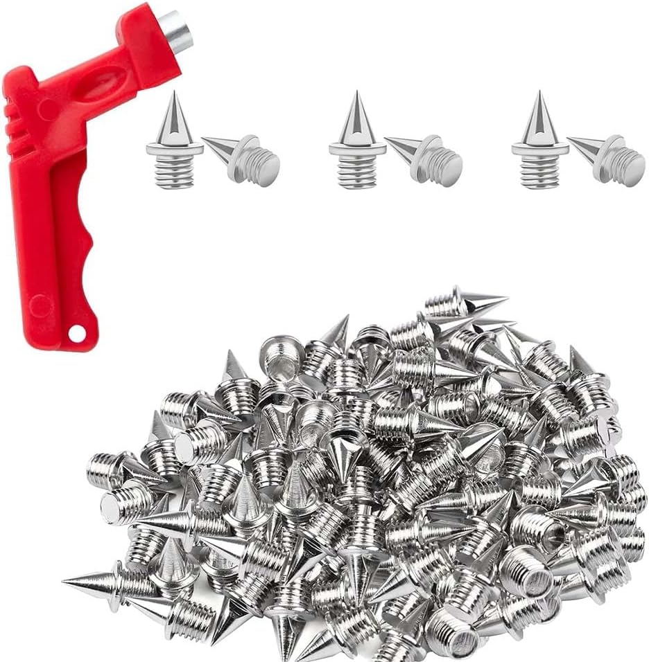 Clavos Atletismo 6mm,50 Piezas de Clavos para Zapatos de Atletismo,Viene con un Removedor de Grapas para Entrenamiento Atlético, Viene con un Removedor de Grapas