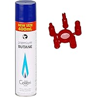 Colibri Feuerzeug-Gas 400-ml Dose mit Adapter im Deckel Universal-Gas zum nachfüllen von z.B. Jet-Flame Sturm-Feuerzeug…