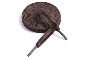 VSUDO Lacci per Scarpe Piatti, Larghezza 9 mm, Tessuti a Doppio Spessore Stringhe per Scarpe da Ginnastica o Sneaker