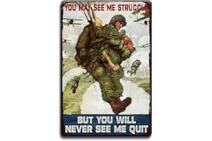 GLOBLELAND Cartel de pared de metal vintage del ejército aéreo de 8 x 12 pulgadas, carteles de lata de metal retro, cartel decorativo para el hogar,