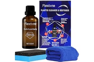 Plextone Nettoyant et restaurateur de plastique, polissage pour plastique, restaurateur de plastique de voiture empêche le séchage et le vieillissement, entretien du plastique pour voitures, camions,