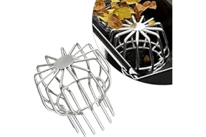 REGAPOG Crapaudine De GouttièRe,Grille GouttièRe Anti Feuilles,Filtre Gouttiere,Protection Gouttiere Anti Feuille,Attrape Feuilles Efficace En Acier Assure Un DéBit D'Eau Optimal (Pour tuyau de 65-75 mm)