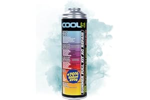 COOL5 Liquide réfrigérant de rechange R134a pour climatisation de voiture - 1 boîte 5 en 1, 290 g