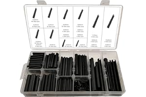 Hohl Federstifte Sicherungsring Hohlsplinte Sortimentskasten Größen ø 2,0 - 10 mm 450-tlg. (im Aufbewahrungsbox / Sortimentsbox)