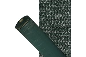 PAPILLON Malla Sombreo 90%, Rollo 1,5 x 100 metros, Reduce Radiación, Protección Jardín y Terraza, Regula Temperatura, Color Verde Oscuro