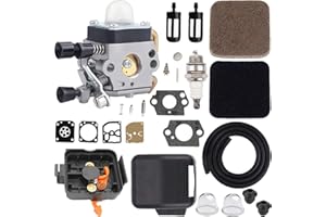 Qiuwanzia FS80R FS85 Carburetor for STHIL FS85R FS80 FS72 FS74 FS76 FS85RX HS72 HS74 HS75 HS76 HS80 HS85 KM80 HT70 HT75 FS75 FC85 FC75 SP85 SP80 FH75 HL75 KM85 String Trimmer with Air Filter Cover