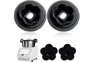 Puasok 2 Piezas Guía de Acoplamiento Engranaje Compatible con Monsieur Cuisine Connect y Smart Silvercrest, Repuesto con 5 Dientes, Base de Cuchillas