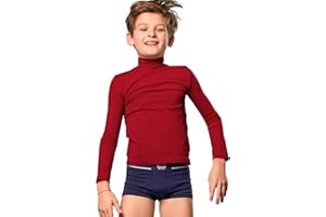 O-DAY Liabel Set da 2 Pz Lupetto Caldo Cotone Bambina/Bambino Morbida Maglia Collo Alto Bambino Avvolgente Lupetto Ragazzo 3-10 Anni Pratico e Stiloso