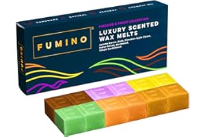 Fumino Fresh Handmade Luxury Wax Melts Multipack Fireside & Frost Bundle 12 Melts 6 Fragrances Strong Scented with Beeswax and Coconut Oil - Wax Melts Strong Scented