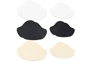 FOFUYIM 12Pcs Shoe Lining Repair Patch, 3 Colours Leather Self Adhesive Heel Repair Patch Shoe Pads, 2 Size Shoe Hole Patch for Most Shoes, Shoes Pad