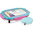 JOYO True Food Big Stainless Steel Lunch Pack 900 ML, with Dabbi 110 ML | Stainless Steel Lunch Box | Lunch Box with Snap Lock | Perfect for School, College & Office | Disney Frozen