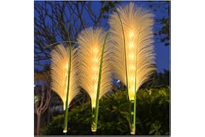 ‎BIXUFCAI Bixufcai Solarlampen für Außen 2 Stück Solar Gartenleuchten Schilf Solarleuchten LED Dekorative Licht für Draußen IP65 Wasserdichte für Rasen Gehweg Balkon Terrassen Landschaft Wegbeleuchtung