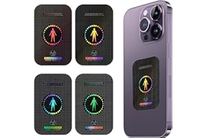 ANMAHE EMF Anti Radiation Shield Sticker EMF Blocker Protection for Phone Anti Radiation Sticker Protection Cell Phone Sticker Block 5G Wifi Bluetooth Protection Neutralizer for Laptop Tablet (4Pcs)