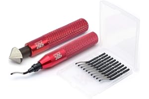 AFA TOOLING APPROVED FOR AUTOMOTIVE Outil d'ébavurage avec 10 lames d'enlèvement de bavures rotatives en acier rapide et alésoir à main à fraiser