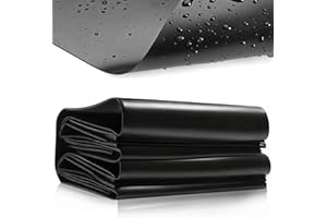 ENUTROF Telo per Laghetto da Giardino 3m x 4m x 0.2mm Fodera per Laghetto in HDPE per Isolamento da Giardinaggio Giardino Piscina per Laghetti Fontane Cascate(3x4m)