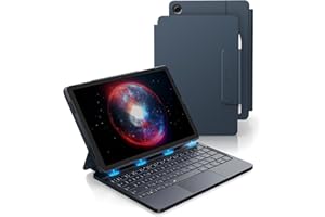 Dexnor Tastiera Custodia per Samsung Galaxy Tab A9+ 2023 11 Pollici, Italiano QWERTY con Ultraleggera Magnetica Multi-touch Trackpad Retroilluminato Custodia con Supporto Pencil, Blu