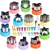 FIRETREESILVERFLOWER 1.5in Vegetable Cutter Shape Set-12PCS Mini Cookie Cutters Fruit Biscuit Pastry Mold Children's Baking a