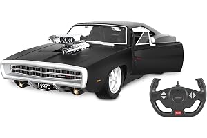 JAMARA 402117 Dodge Charger R/T 1970 1:16 2,4 GHz dörr manuell-officiellt licenserad, detaljerad interiör, originaltrogen mål