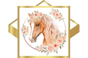 CHEUKKA 30 Stück Pferd Geburtstag Servietten,Pferd Party Servietten 33 * 33CM,Servietten Kindergeburtstag Deko Jungen Mädchen,für gartenparty,hochzeit,kindergeburtstag