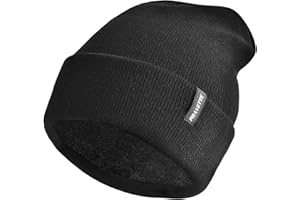 PRAVETTE Winter Beanie Hat with Warm Lining - Unisex Knit Hats Skull Cap for Men and Women