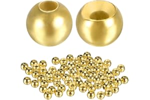 TIXIPEM Tungsten Beads for Fly Tying - Slotted Head Ball for Tackle Craft & Fishing Sink Deeper Faster Fly Fishing Materials