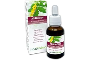Agrimony o agrimonia (Agrimonia eupatoria) Rimedi floreali Naturalma - Gocce 30 ml - Estratto liquido analcoolico - Essenze floreali - Vegano e Senza alcol