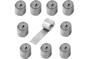 Tashce 5 Rotoli Foglio di Piombo Foglio di Piombo Rotolo, Striscia Piombo 0.8mm Pesca Morbido Foglio di Piombo Striscia zavorra Pesi Accessori Attrezzatura per Bilanciare Accessori da Pesca