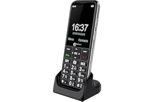 Geemarc CL8600 4G telefon komórkowy ze zwiększoną głośnością odbioru, dużymi przyciskami, funkcją SOS i przyciskami pamięci dla osób starszych, dla audiolezów, odblokowany i Bluetooth, wersja IT