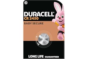 DURACELL 2450 litowe baterie pastylkowe 3V (1-pak) - Długie działanie - Naładowana nawet przez 10 lat przechowywania
