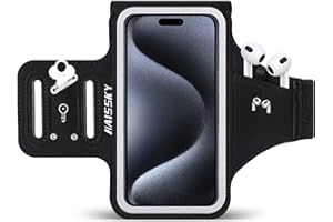 6,7 Zoll Handytasche Joggen Sportarmband für Telefon mit Kopfhörertasche RAZOBWS Handyhalterung Joggen mit iPhone 15/14/13/12/11 Pro Max Plus Samsung Galaxy Xiaomi Joggen Handytasche für Running