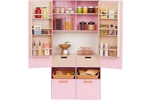 Our Generation - Joli Garde-Manger - Ensemble de Meubles de Cuisine pour la Maison - Articles pour Faire Semblant de Manger - Accessoires pour poupées de 46 cm - Jeu imaginatif - 3 Ans et +