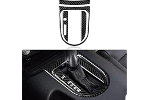 OYDDL Panneau de panneau de commande Gear Shift Panneau autocollant en fibre de carbone compatible avec Ford Mustang GT 2015 2016 2017 2018 2019 2020 Accessoires