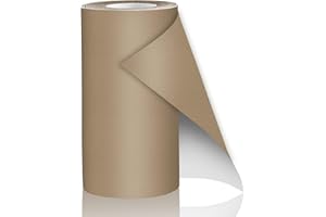 CAHOMO 10x160 cm Patch de Réparation en Cuir,Patch en Cuir Auto-adhésif, Cuir Autocollant Kit de Réparation en Cuir Vinyle pour Rénovation de Canapé,Sac à Main,Vestes,Sièges de Voiture - Beige foncé