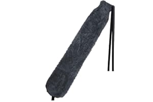 SZELAM Long Hot Water Bottle 72Cm With Soft Cover And Straps, 2L Capacity Heat For Hours, Wearable Body Bottle For Neck Belly Leg Back Thermotherapy Period Winter, Dark Grey Plush