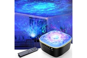 Bozhihong Galaxy Projector, Star Projector Night Light with Remote Control/Timer Function/Built-in Music, LED Projector Light with 8 Lighting Modes for Kids Baby Adults Bedroom/Room Decor/Party/Gift