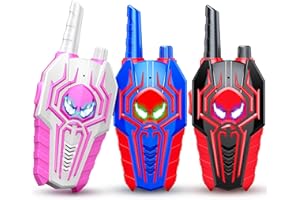 Spider Walkie Talkies for Kids 3 Packs, Toyokid Boy Toys for 4 5 6 Year Old Girls Gift Ages 3-12 Year Old Boy Gift Age 5 6 7 8 Walkie Talkie Outdoor Toys Age 3 4 5 6 7 Kids