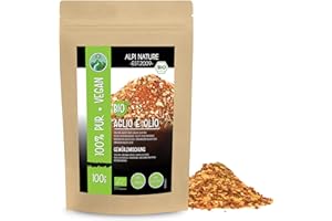 Épices Aglio e Oglio biologiques, mélange d'épices biologiques, épices pour pâtes, ingrédients 100% naturels et biologiques, assaisonnement pour spaghetti sans additifs artificiels (100 GR)