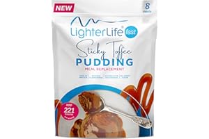 LIGHTERLIFE FAST LighterLife Sticky Toffee Pudding, High in Protein, Meal Replacement Pudding, 8 Servings per Pack