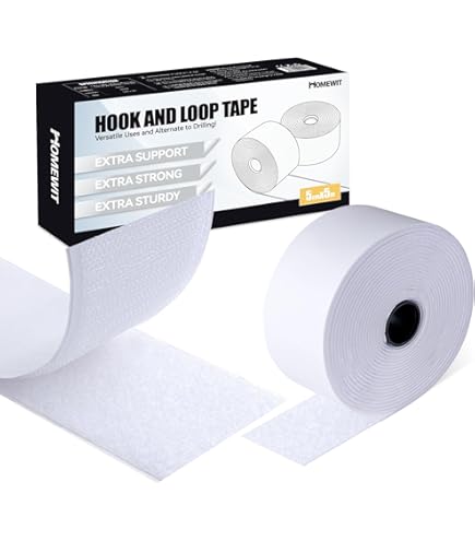 VELCRO Brand 2 stuks zwarte stick-on strips 50 mm x 100 mm klittenband zelfklevend, industriële extra sterke dubbelzijdige kleverige pads Heavy Duty perfect voor thuis, op kantoor en in de garage
