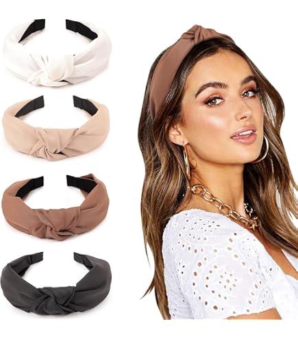 RoxNvm Cerchietto Uomo, 4 Pezzi per Capelli, Opaco Antiscivolo Elastico Alla Moda Sportiva per