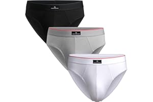 DANISH ENDURANCE Calzoncillos Hombre Slip, Slips Hombre Algodon, Transpirables, Pack de 3 - Ropa Hombre, Ropa Interior