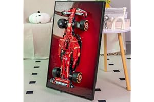 WETCEAOM Cadre for Lego Technic Ferrari SF-24 F1, 42207 Tableau Mural pour Lego Les Amateurs, 75x45 cm Frame Support Mural De Voitures (Seulement Le Cadre)